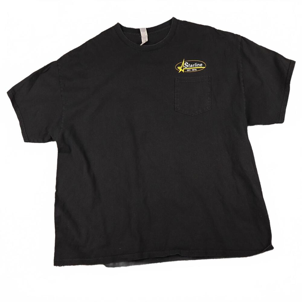 Starline black mens Gildan tee‎ Ultra Cotton